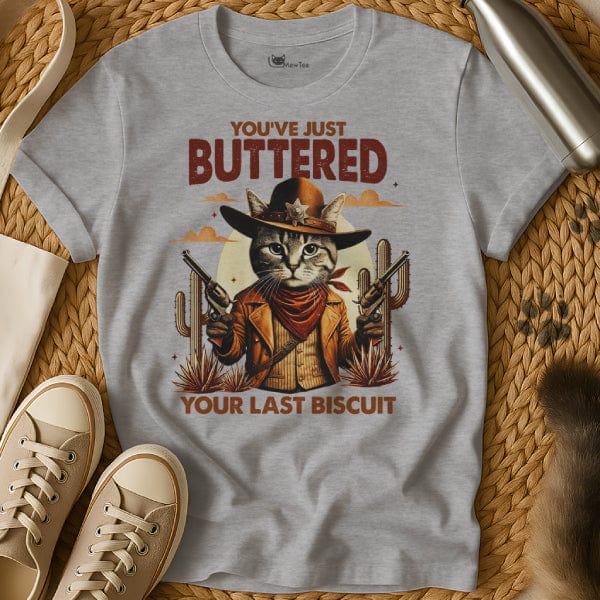 MewTee Gray / S Biscuit Shirt | Cat Tee