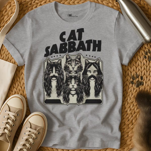 MewTee Gray / S Cat Sabbath Shirt | Cat Tee