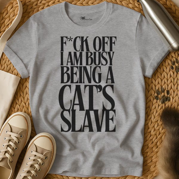 MewTee Gray / S Cat Slave Shirt | Cat Tee