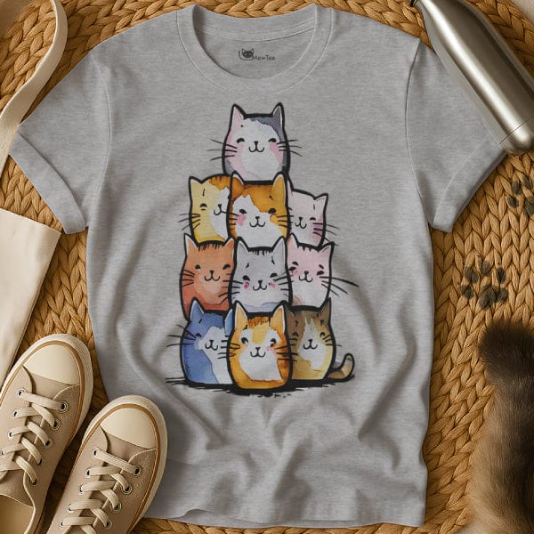 MewTee Gray / S Cat Tower Shirt | Cat Tee