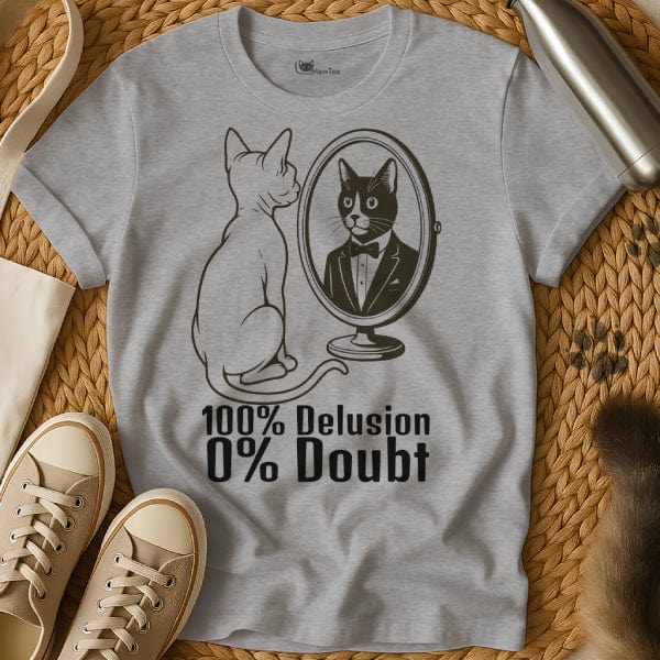 MewTee Gray / S Confident T Shirt