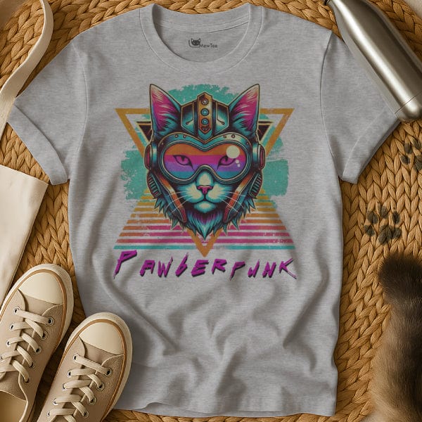 MewTee Gray / S Cyberpunk Shirt | Cat Tee