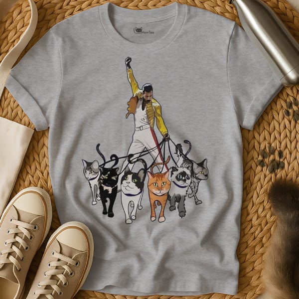 MewTee Gray / S Freddie Mercury Shirt | Cat Tee