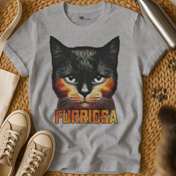 MewTee Gray / S Furiosa T Shirt | Cat Tee