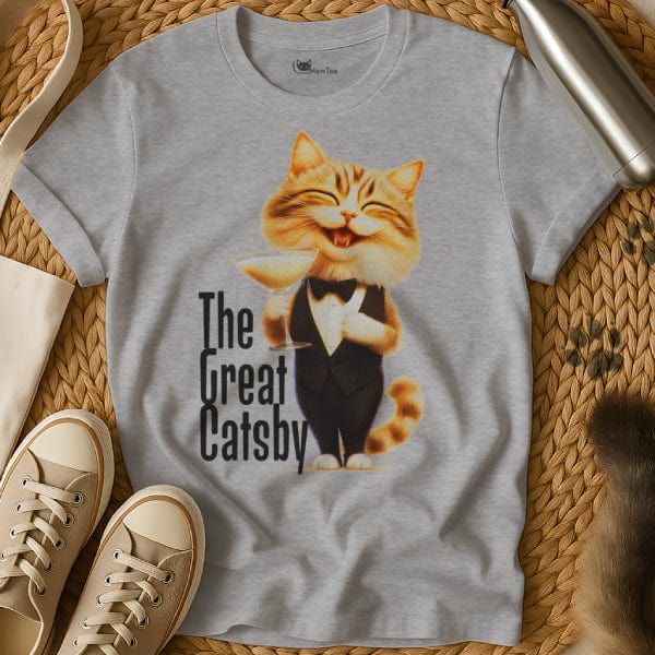 MewTee Gray / S Great Gatsby Shirt | Cat Tee