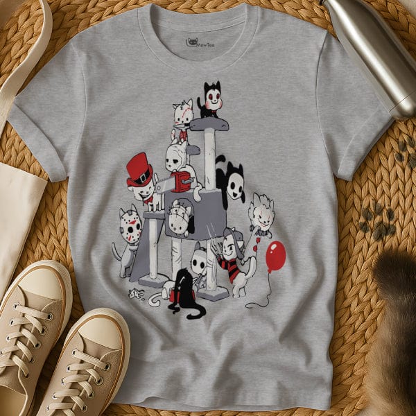 MewTee Gray / S Horror Cat Shirt | Cat Tee