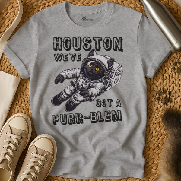 MewTee Gray / S Houston Shirt | Cat Tee