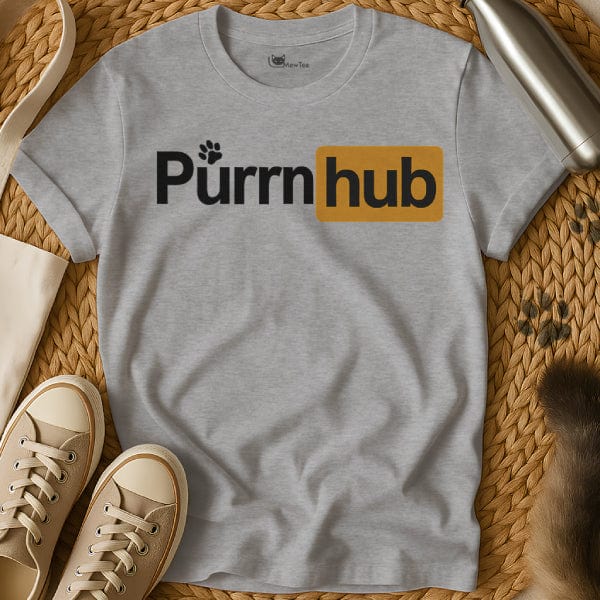 MewTee Gray / S Hub T Shirt | Cat Tee