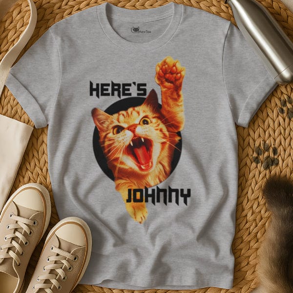 MewTee Gray / S Johnny Shirt | Cat Tee
