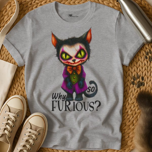 MewTee Gray / S Joker Shirt | Cat Tee