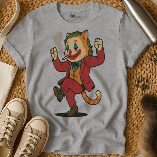 MewTee Gray / S Joker T Shirt | Cat Tee