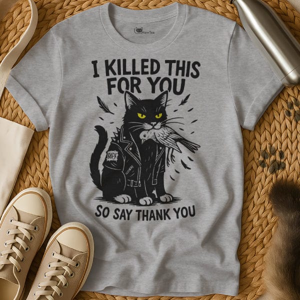 MewTee Gray / S Killer Shirt | Cat Tee