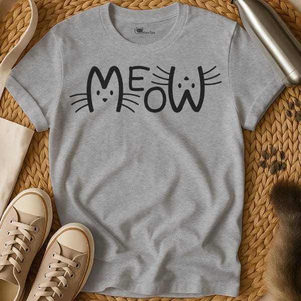 MewTee Gray / S Meow Shirt | Cat Tee