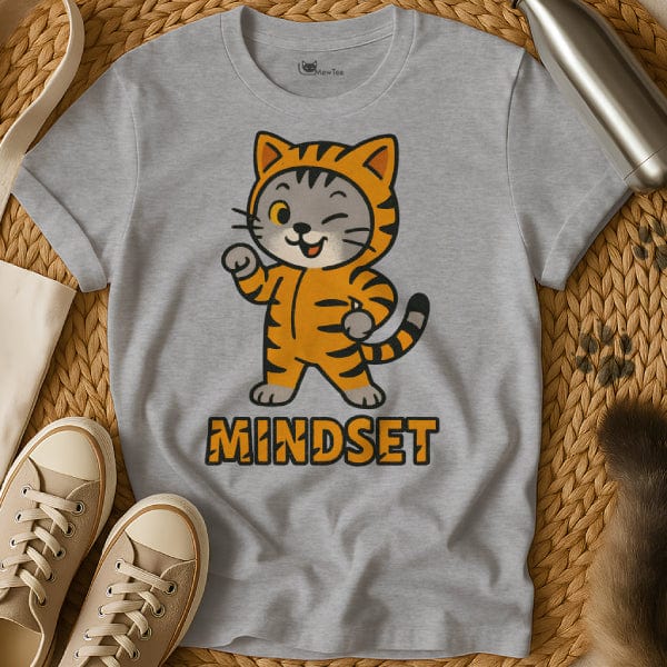 MewTee Gray / S Mindset Shirt | Cat Tee