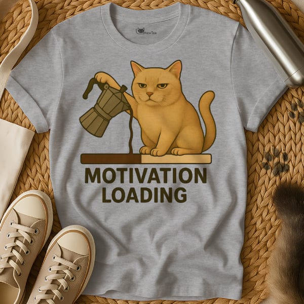 MewTee Gray / S Motivation Shirt | Cat Tee
