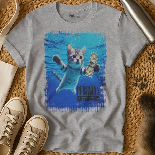 MewTee Gray / S Nirvana Nevermind Shirt | Cat Tee