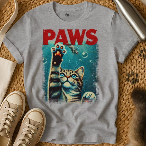 MewTee Gray / S Paws Shirt | Cat Tee
