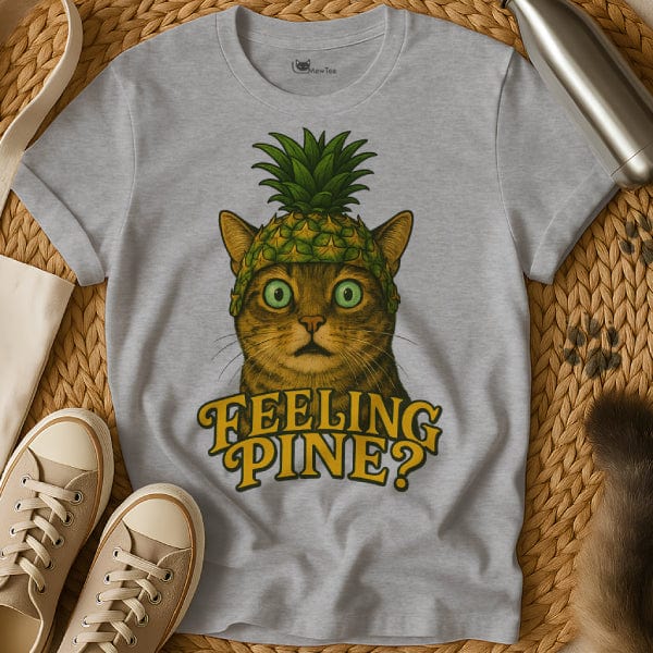 MewTee Gray / S Pineapple T Shirt | Cat Tee