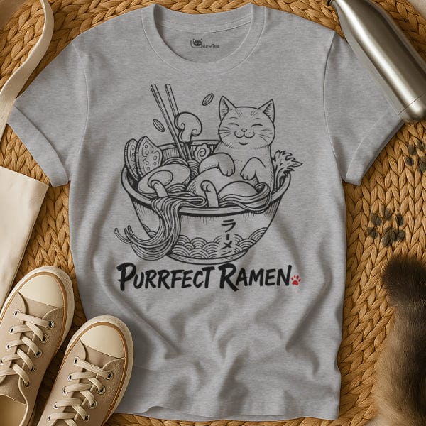 MewTee Gray / S Purrfect Ramen Tee