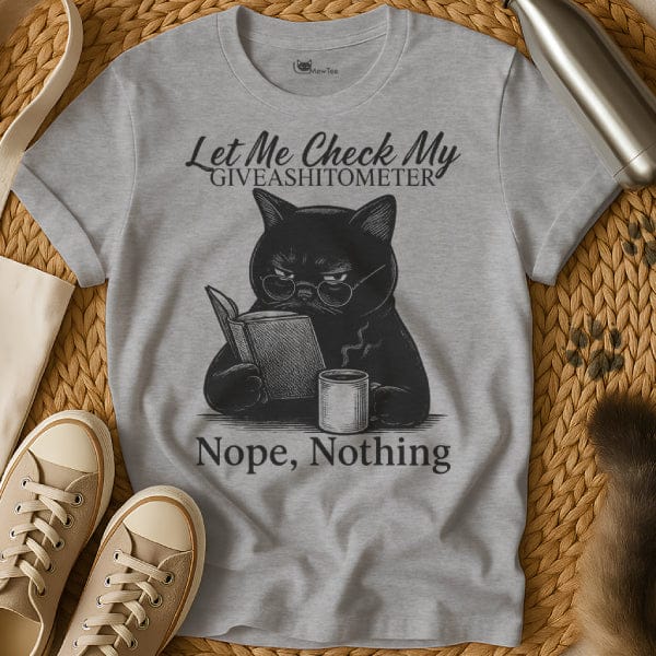 MewTee Gray / S Sarcastic Cat Tee