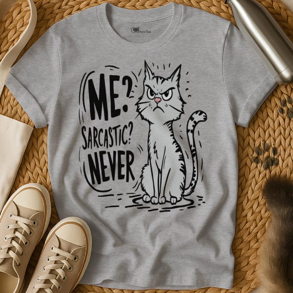 MewTee Gray / S Sarcastic T Shirt | Cat Tee