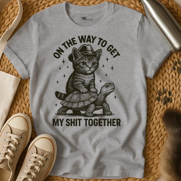 MewTee Gray / S Shit Shirt | Cat Tee