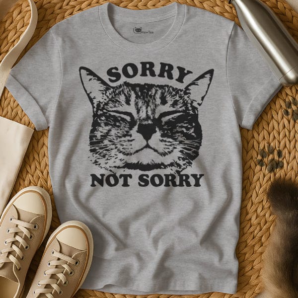 MewTee Gray / S Sorry Not Sorry Shirt