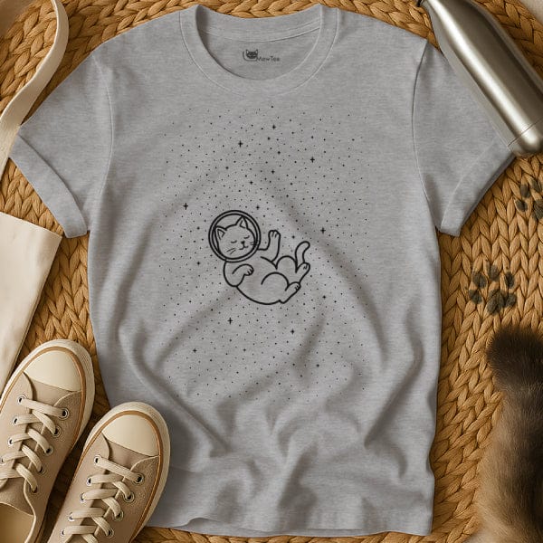 MewTee Gray / S Space Cat Tee