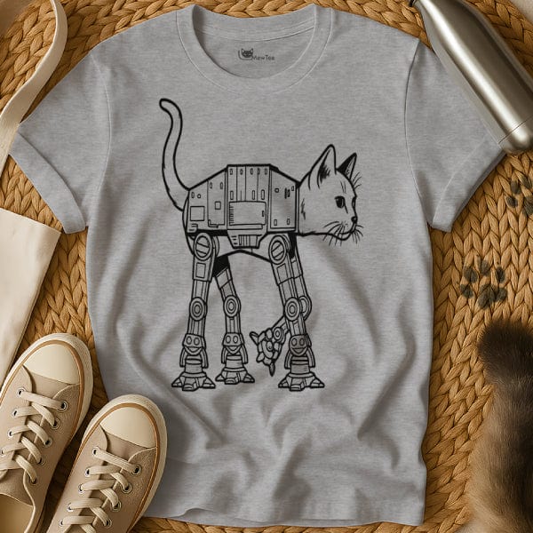 MewTee Gray / S Star Cat Shirt | Cat Tee