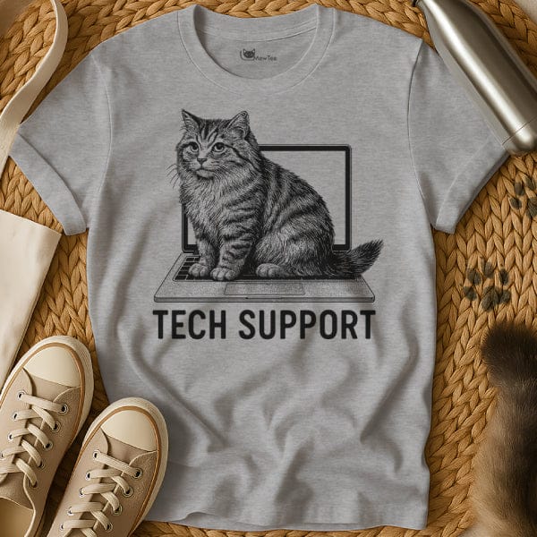 MewTee Gray / S Tech Support Shirt