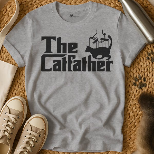 MewTee Gray / S The Catfather Shirt | Cat Tee