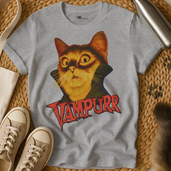 MewTee Gray / S Vampurr T-Shirt | Cat Tee