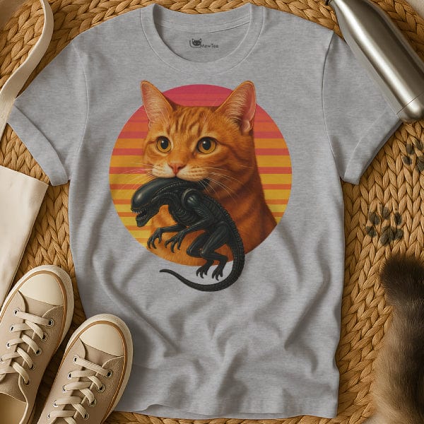 MewTee Gray / S Xenomorph Shirt | Cat Tee