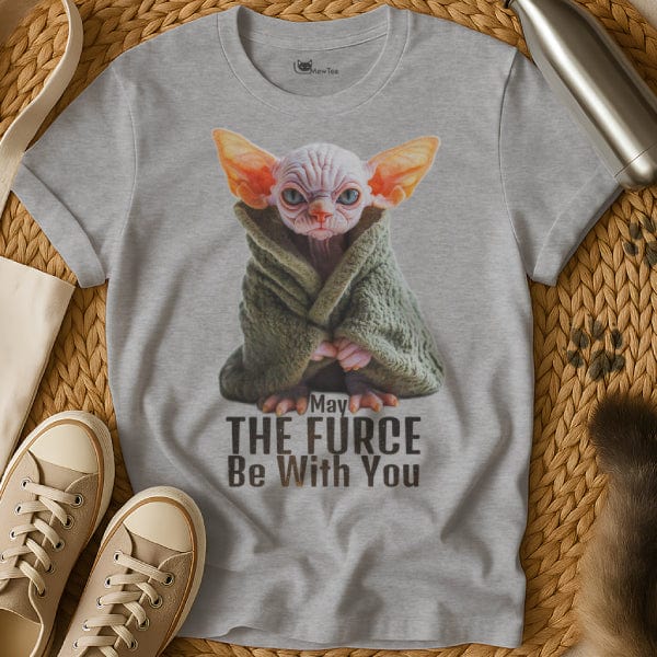 MewTee Gray / S Yoda T Shirt | Cat Tee