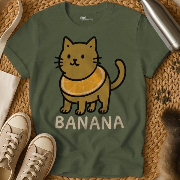 MewTee Military Green / S Banana Shirt