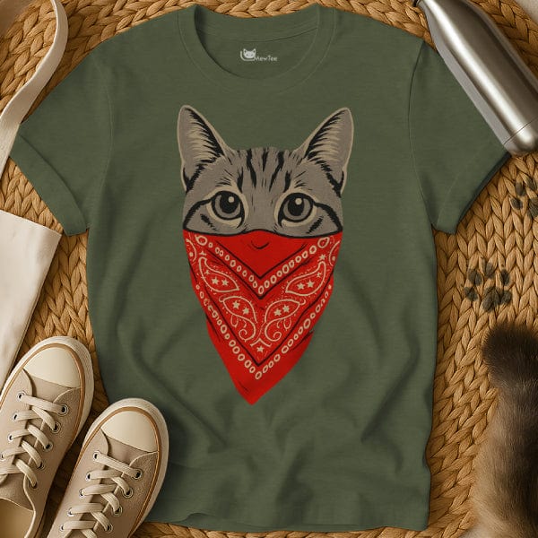 MewTee Military Green / S Bandito Shirt | Cat Tee