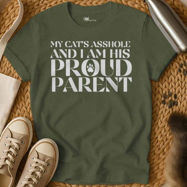 MewTee Military Green / S Cat Parent Shirt | Cat Tee
