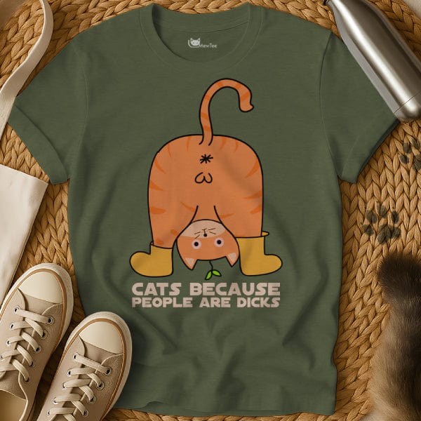 MewTee Military Green / S Cat Sarcasm | Cat Tee