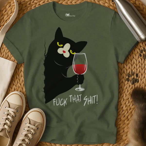 MewTee Military Green / S Chill Shirt | Cat Tee