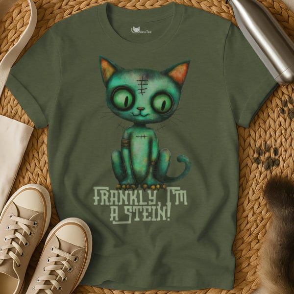 MewTee Military Green / S Frankenstein Shirt | Cat Tee