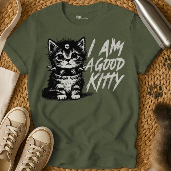MewTee Military Green / S Good Kitty Shirt