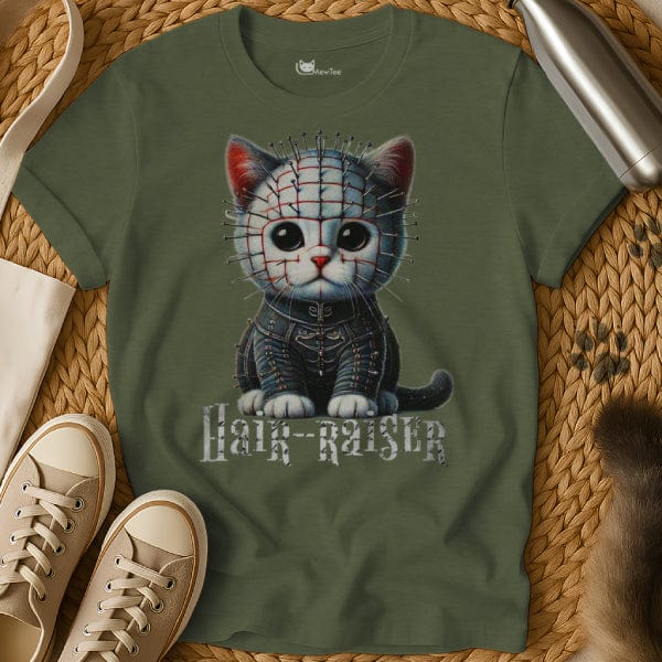 MewTee Military Green / S Hellraiser Shirt | Cat Tee