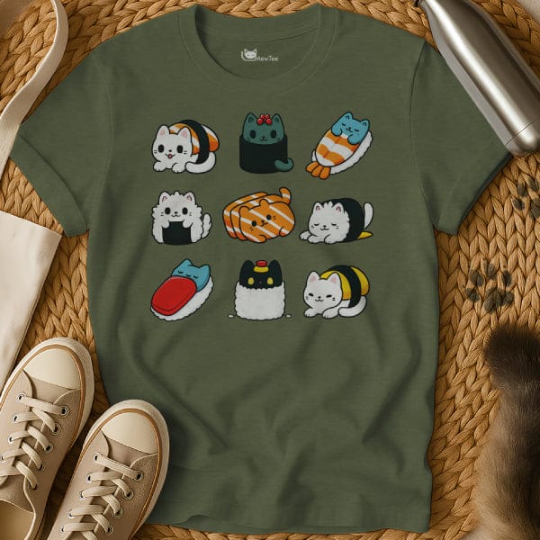MewTee Military Green / S Japan Food Shirt