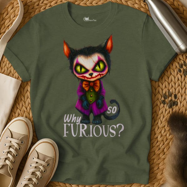 MewTee Military Green / S Joker Shirt | Cat Tee