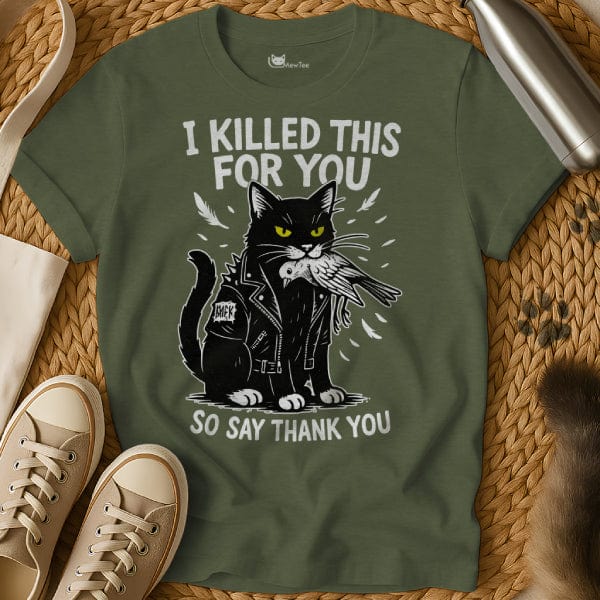 MewTee Military Green / S Killer Shirt | Cat Tee