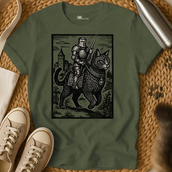 MewTee Military Green / S Medieval Cat Tee