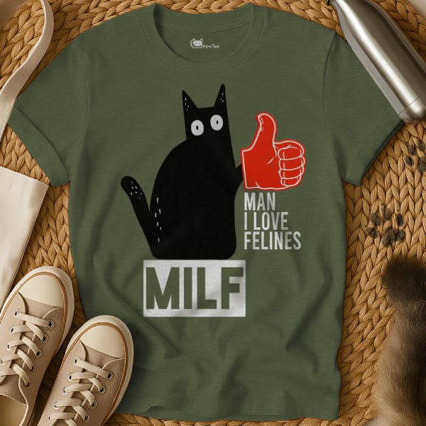 MewTee Military Green / S MILF Shirt | Cat Tee