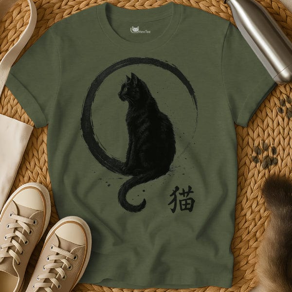 MewTee Military Green / S Mystic T Shirt | Cat Tee