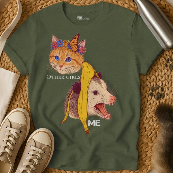 MewTee Military Green / S Not Like Other Girls Shirt | Cat Tee