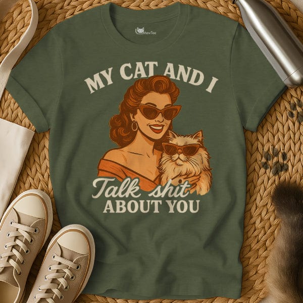 MewTee Military Green / S Talking Shit Shirt